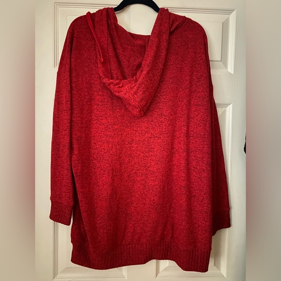 Torrid red super soft plush relaxed hoodie sweatshirt 2X NWT - Picture 2 of 4